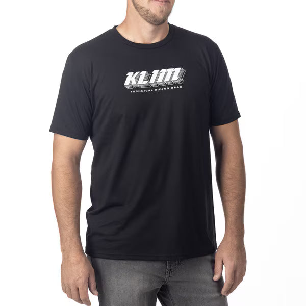 KLIM VISION TRI-BLEND TEE - BLACK - WHITE