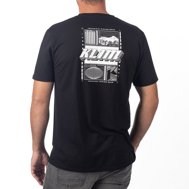 KLIM VISION TRI-BLEND TEE - BLACK - WHITE