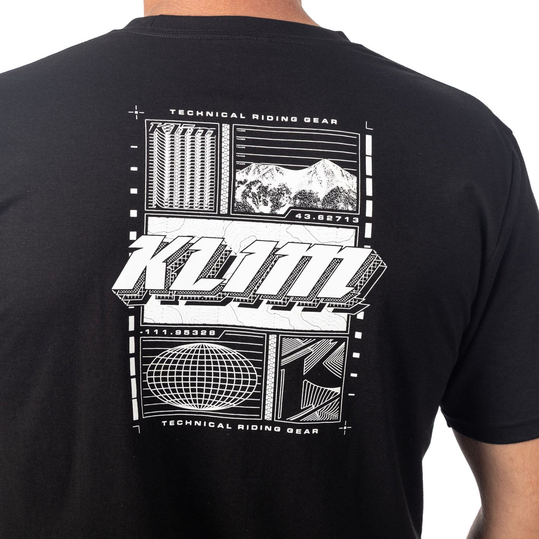 KLIM VISION TRI-BLEND TEE - BLACK - WHITE