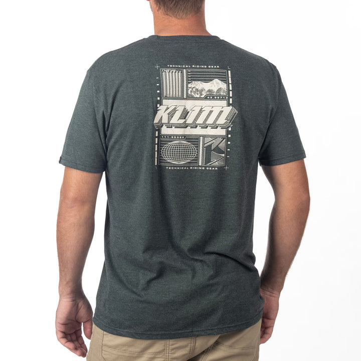 KLIM VISION TRI-BLEND TEE - HEATHERED FOREST GREEN - PEYOTE