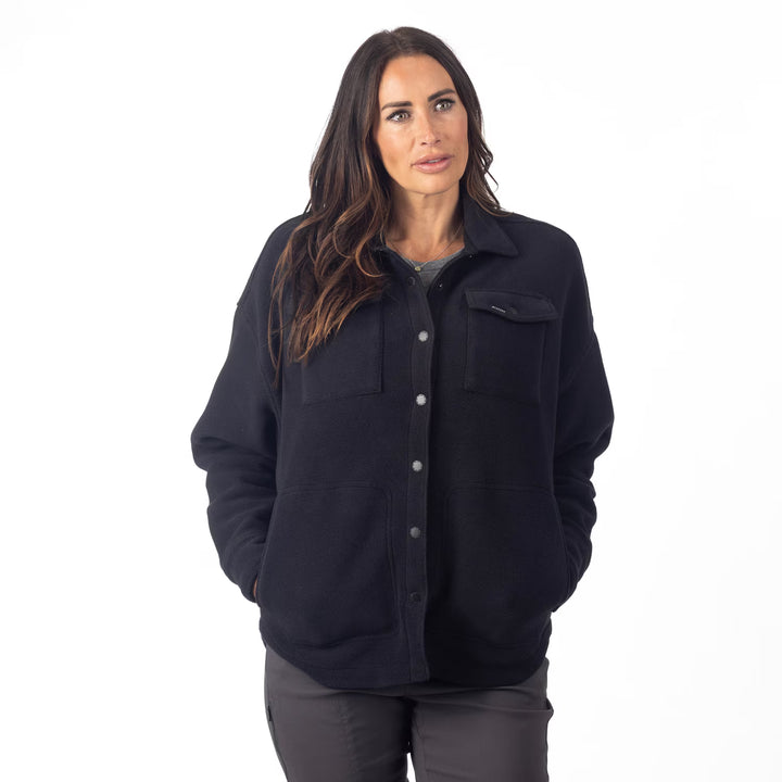 KLIM DARBY CANYON FLEECE SHIRT JACKET - BLACK