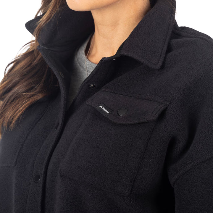 KLIM DARBY CANYON FLEECE SHIRT JACKET - BLACK