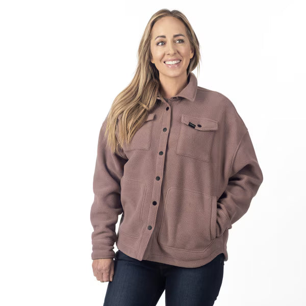 KLIM DARBY CANYON FLEECE SHIRT JACKET - TWILIGHT MAUVE