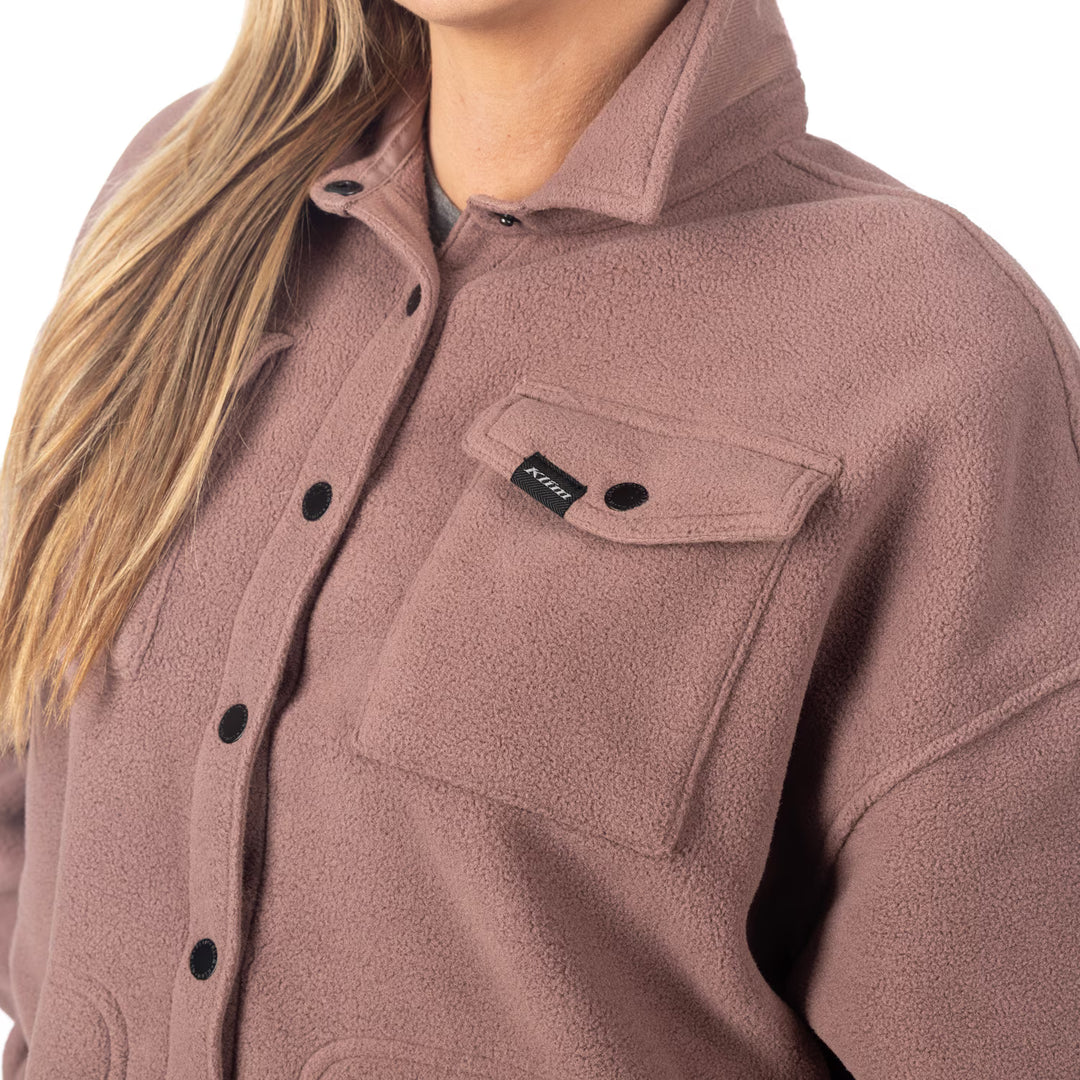 KLIM DARBY CANYON FLEECE SHIRT JACKET - TWILIGHT MAUVE
