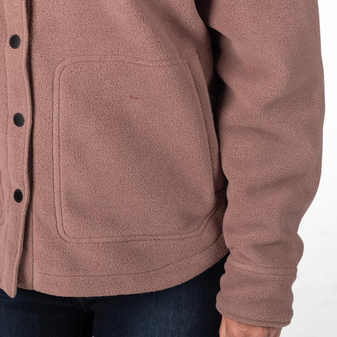 KLIM DARBY CANYON FLEECE SHIRT JACKET - TWILIGHT MAUVE