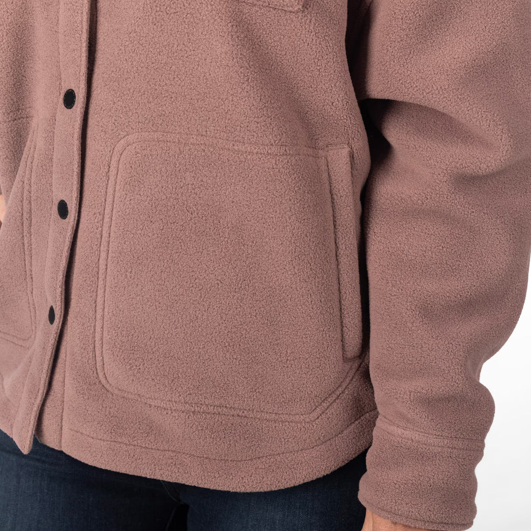 KLIM DARBY CANYON FLEECE SHIRT JACKET - TWILIGHT MAUVE