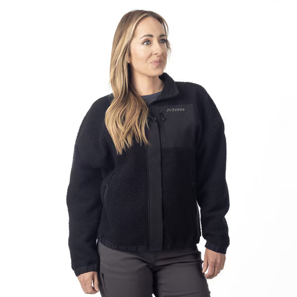 KLIM SIRA HIGH PILE FLEECE JACKET - BLACK