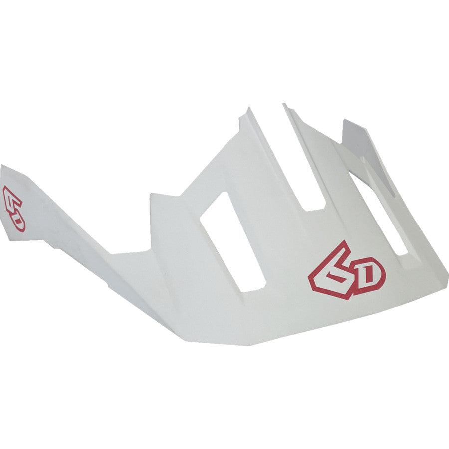 6D ATB-2T Bicycle Helmet Visor - White - Motor Psycho Sport