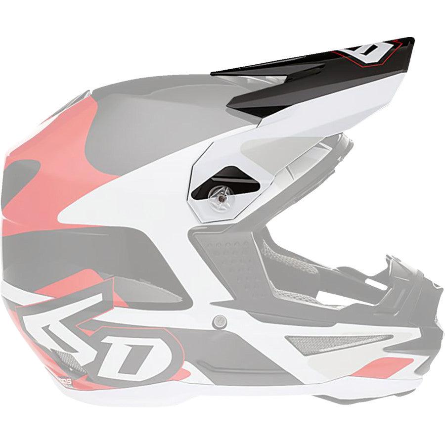 6D ATR-1 Apex Helmet Visor - Red - Motor Psycho Sport