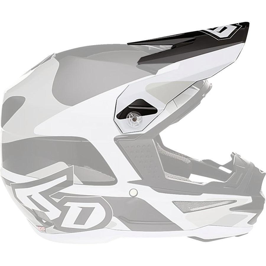 6D ATR-1 Helmet Visor - Black/White - Motor Psycho Sport