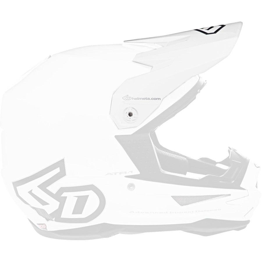 6D ATR-1 Helmet Visor - White - Motor Psycho Sport