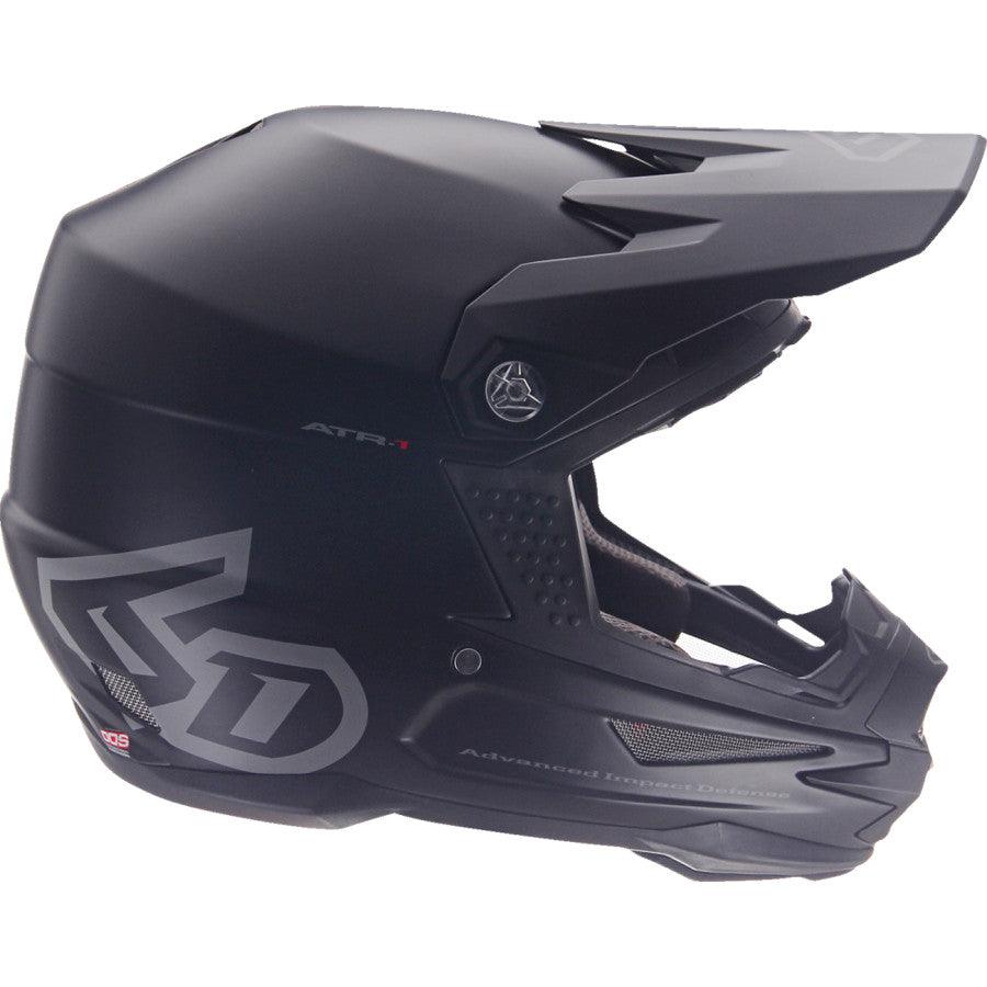 6D ATR-1 Solid Helmet - Matte Black - Motor Psycho Sport