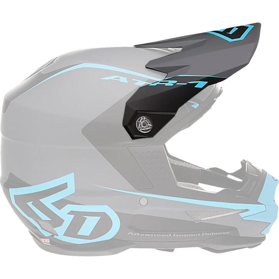 6D ATR-1 Stealth Helmet Visor - Cyan - Motor Psycho Sport