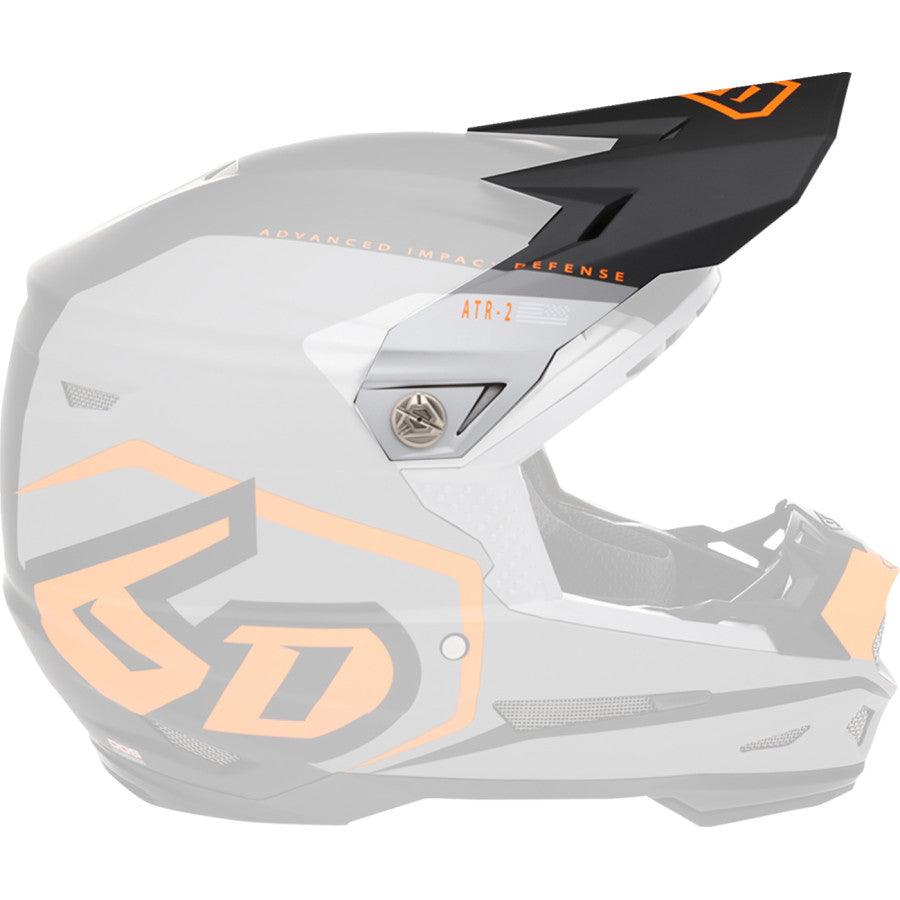 6D ATR-2 Delta Helmet Visor - Neon Orange - Motor Psycho Sport