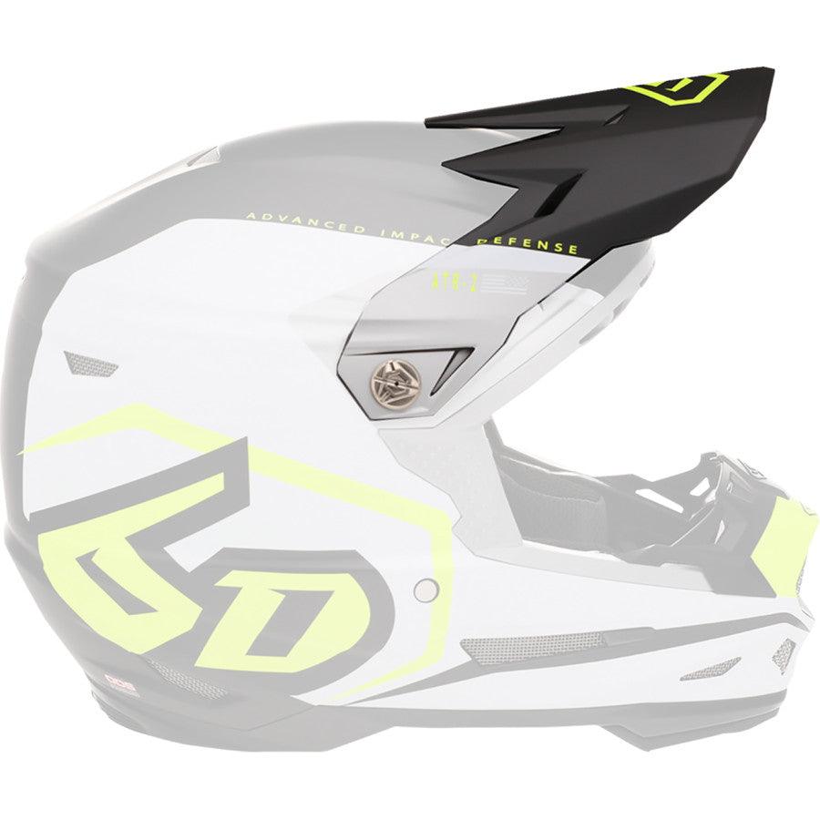 6D ATR-2 Delta Helmet Visor - Neon Yellow - Motor Psycho Sport