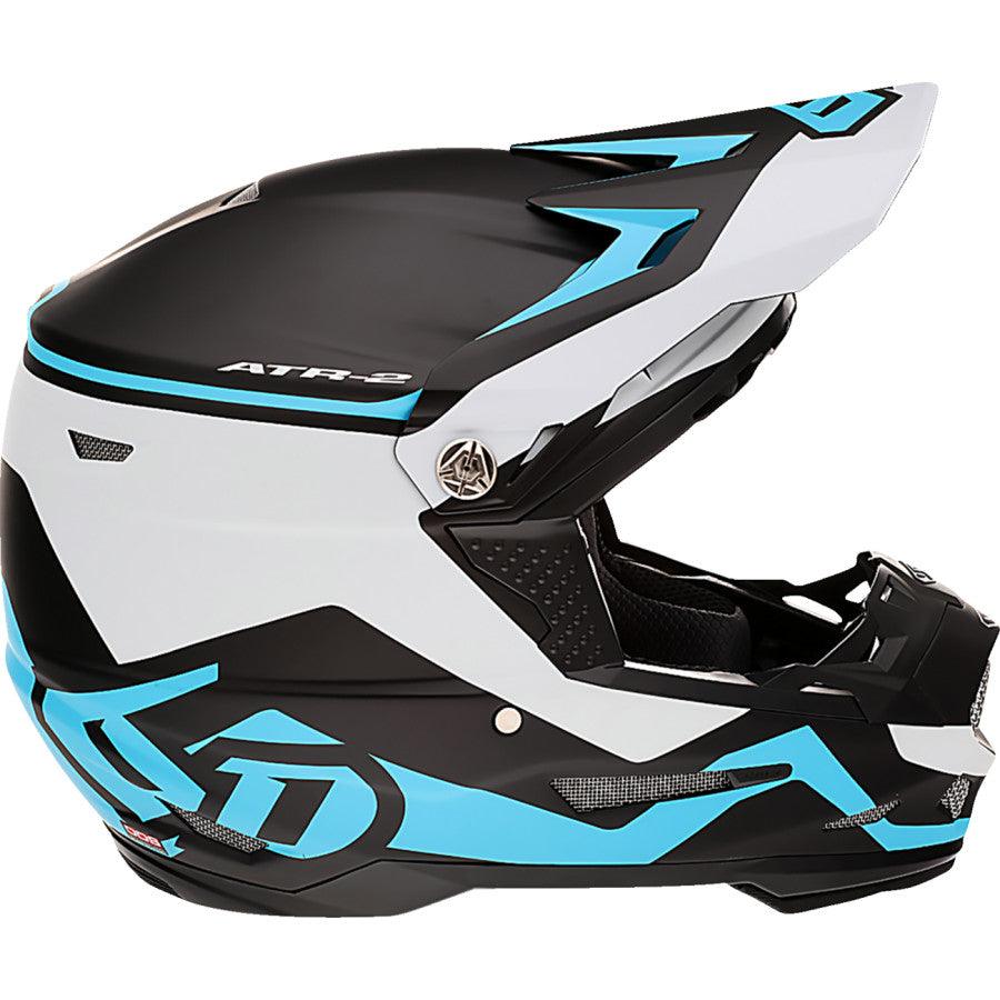 6D ATR-2 Drive Helmet - Cyan - Motor Psycho Sport