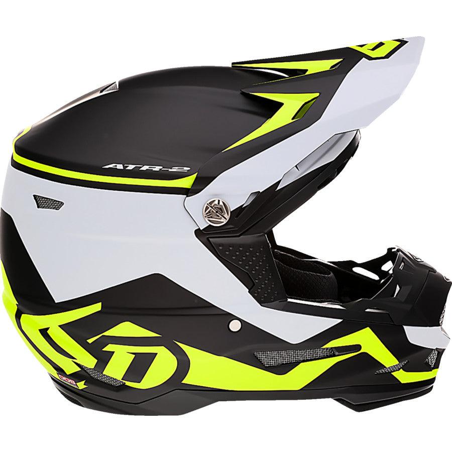 6D ATR-2 Drive Helmet - Neon Yellow - Motor Psycho Sport