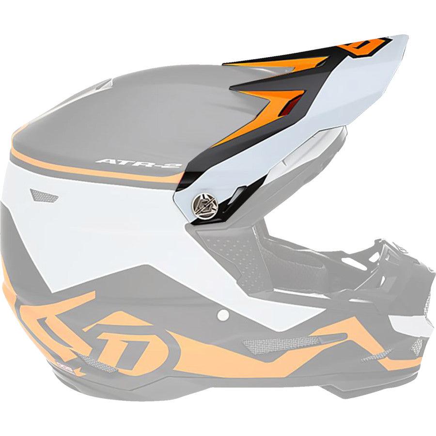 6D ATR-2 Drive Helmet Visor - Neon Orange - Motor Psycho Sport