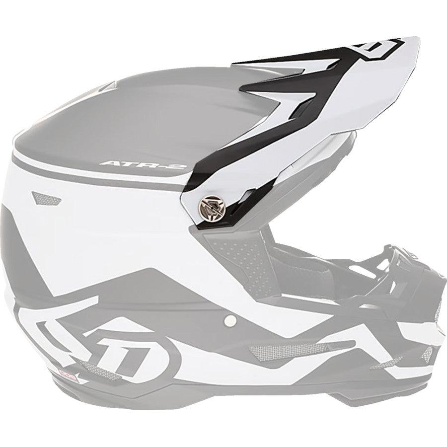 6D ATR-2 Drive Helmet Visor - White - Motor Psycho Sport