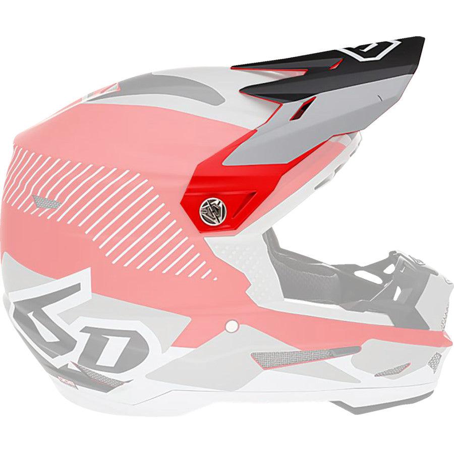 6D ATR-2 Fusion Helmet Visor - Red - Motor Psycho Sport