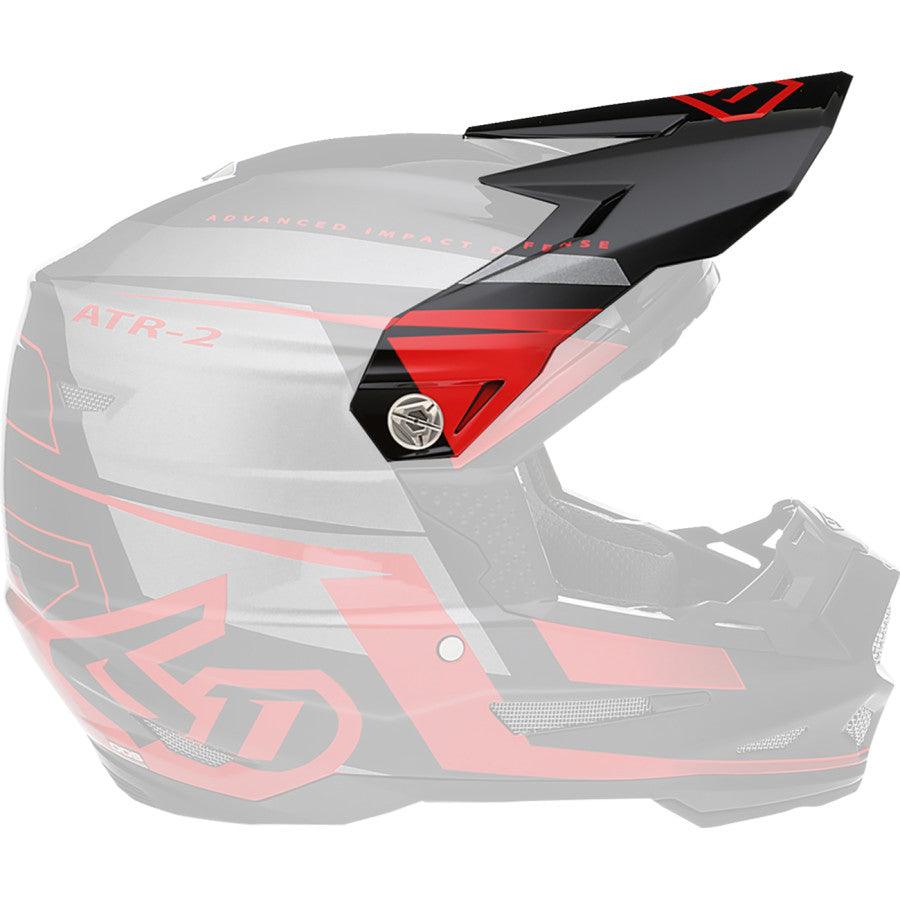 6D ATR-2 Mach Helmet Visor - Red - Motor Psycho Sport