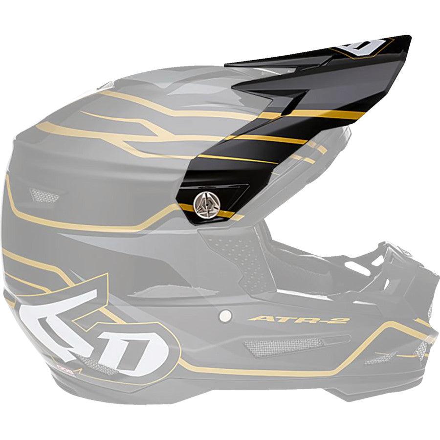 6D ATR-2 Phase Helmet Visor - Black Gold - Motor Psycho Sport