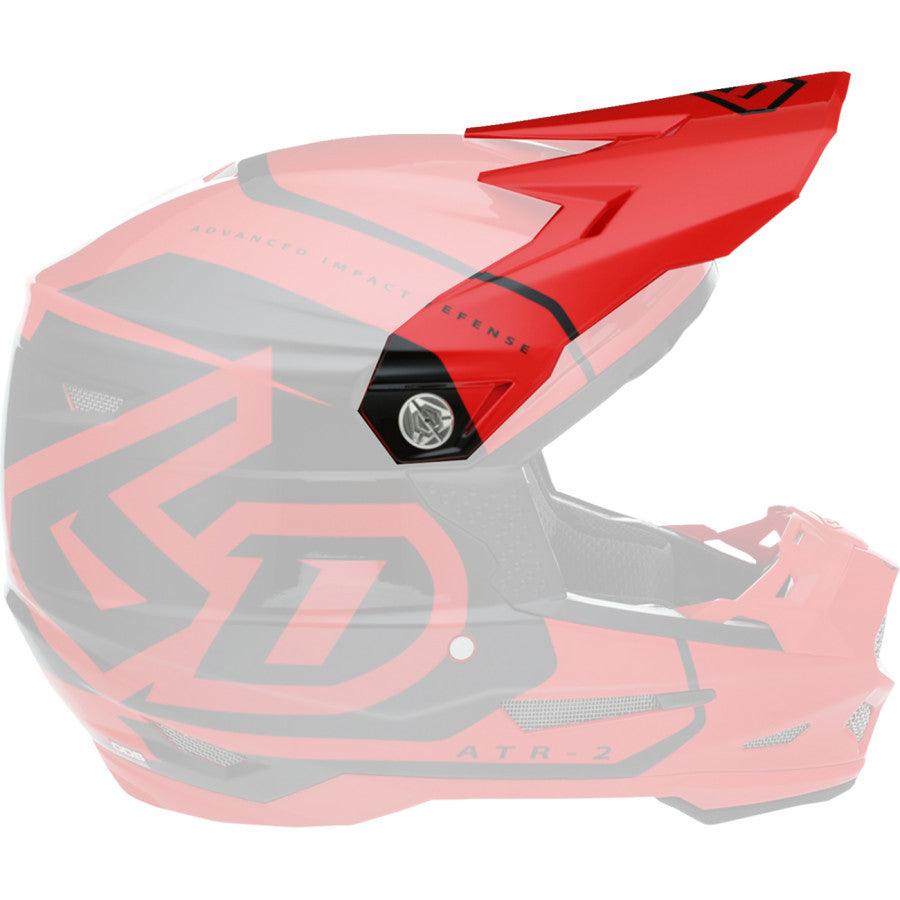 6D ATR-2 Torque Helmet Visor - Red - Motor Psycho Sport