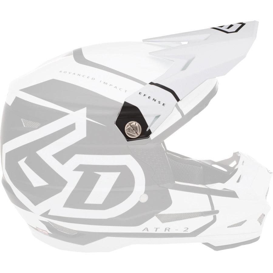 6D ATR-2 Torque Helmet Visor - White - Motor Psycho Sport