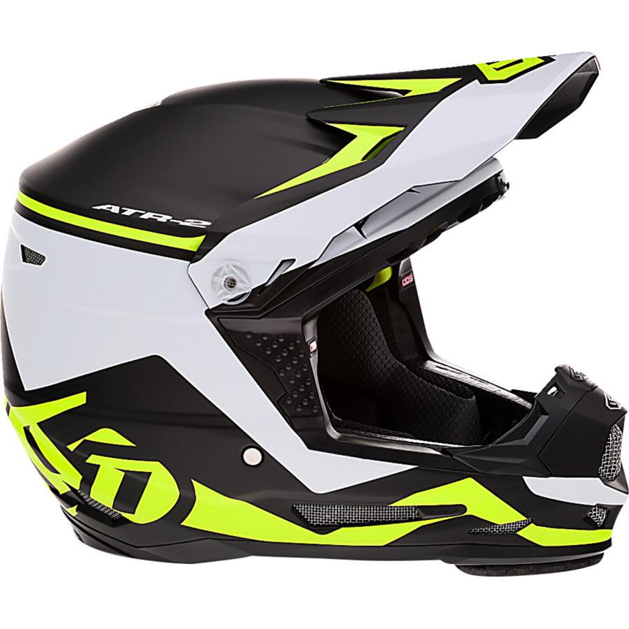 6D ATR-2Y Drive Helmet - Neon Yellow - Motor Psycho Sport