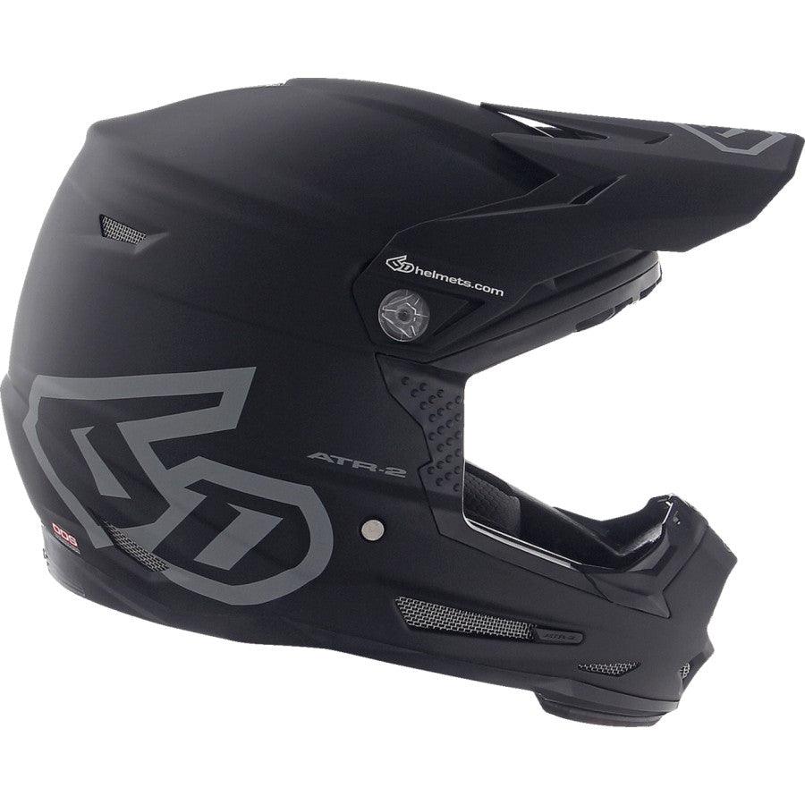 6D ATR-2Y Solid Helmet - Matte Black - Motor Psycho Sport