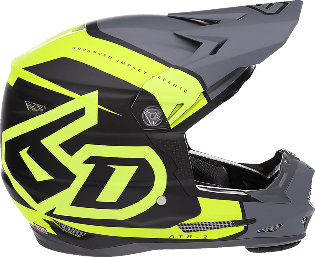 6D ATR-2Y Youth Torque Helmet - Neon Yellow - Motor Psycho Sport