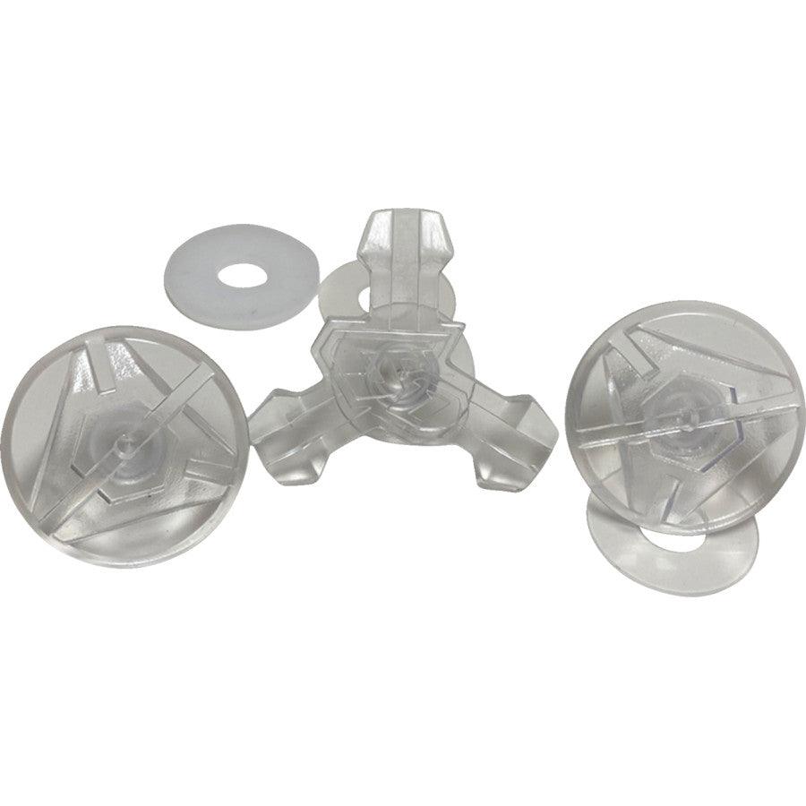 6D ATR Helmet Visor Screws - Clear - Motor Psycho Sport