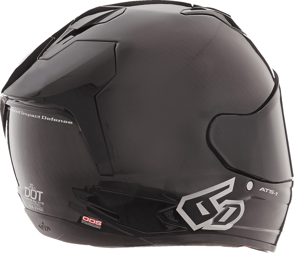 6D ATS-1R Helmet - Gloss Black - Motor Psycho Sport