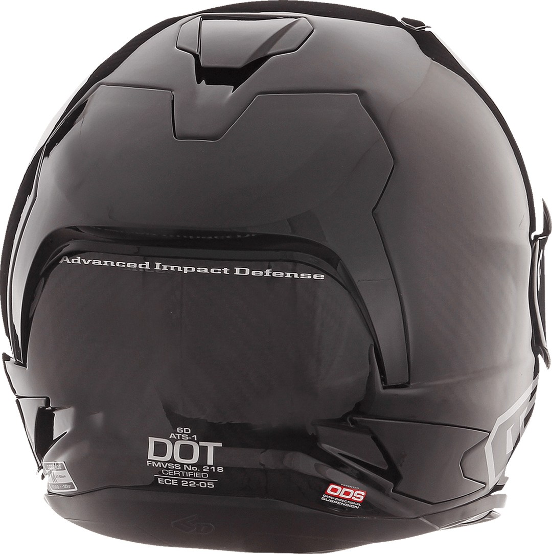 6D ATS-1R Helmet - Gloss Black - Motor Psycho Sport