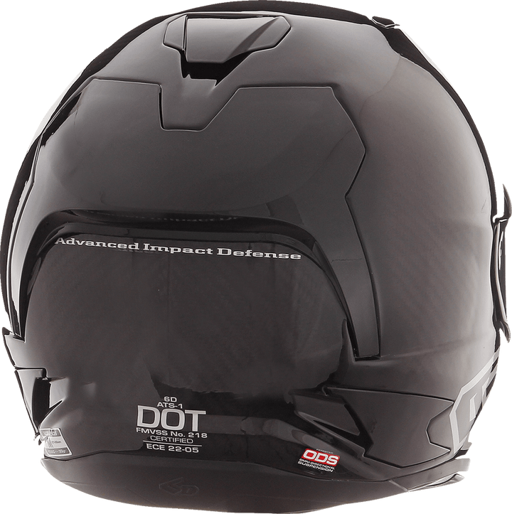 6D ATS-1R Helmet - Gloss Black - Motor Psycho Sport