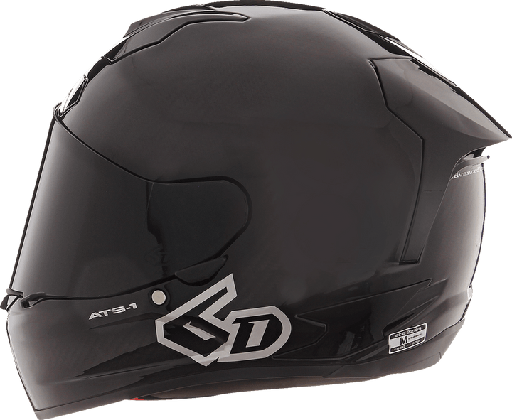 6D ATS-1R Helmet - Gloss Black - Motor Psycho Sport