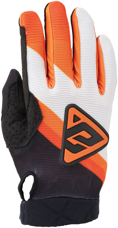 Answer 25 Peak Flo Gloves Black/Hyper Orange/White Youth