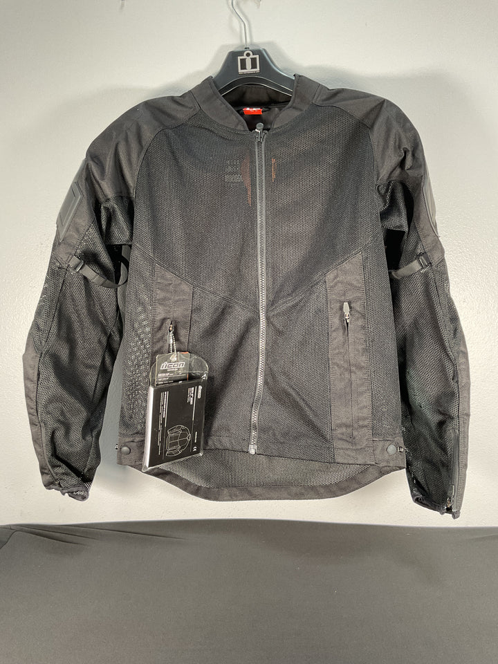 Icon Men's Mesh AF Jacket - Black - Size Large - Used Like New