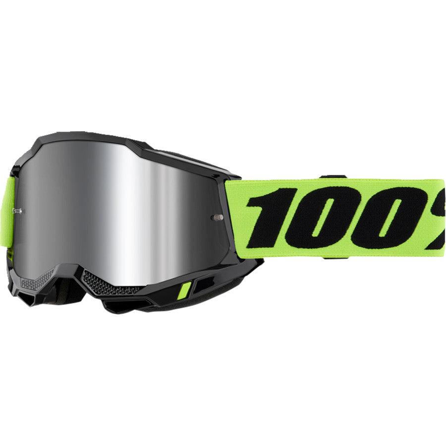 100% Accuri 2 Goggle - Neon Yellow - Silver Mirror
