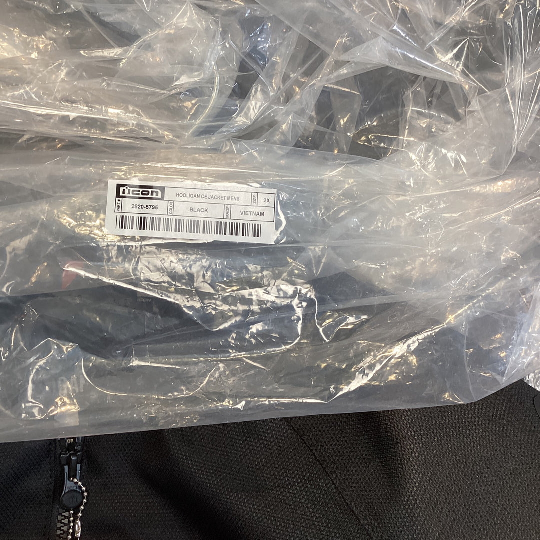 Icon Men's Hooligan CE Jacket - Black - Size 2XL - Used Like New