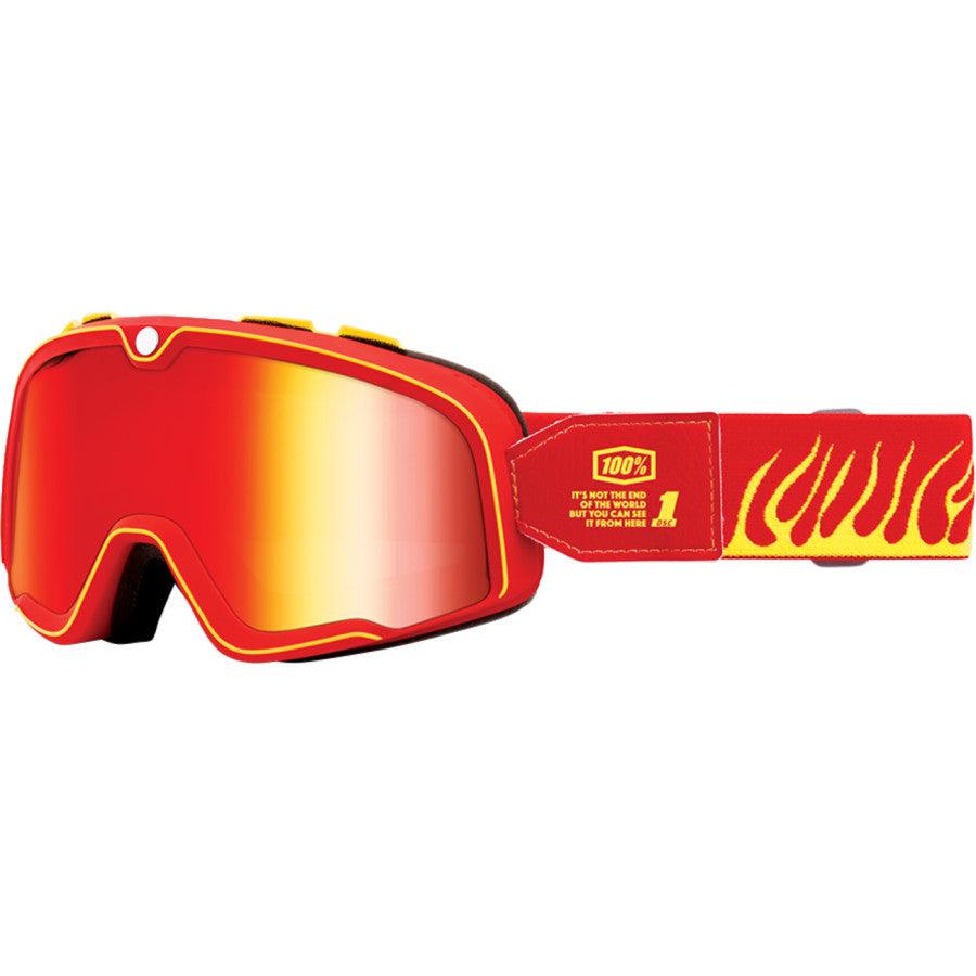 100% Barstow Goggles - Death Spray - Red Mirror