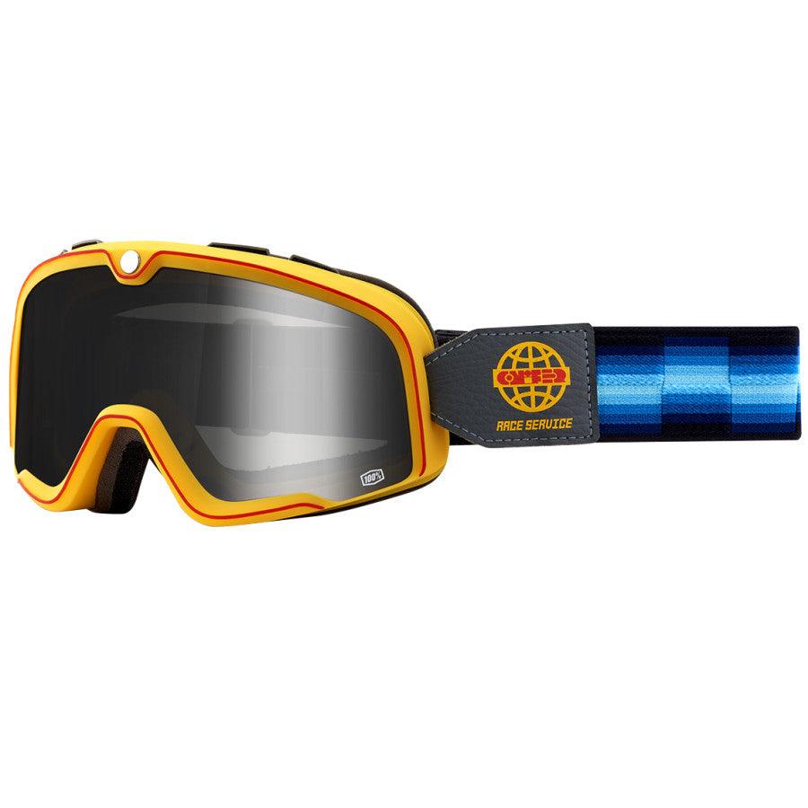 100% Barstow Goggles - Race Service - Silver Mirror