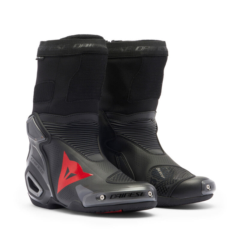 Dainese Axial 2 Air Boots Black/Black/Red Fluorescent