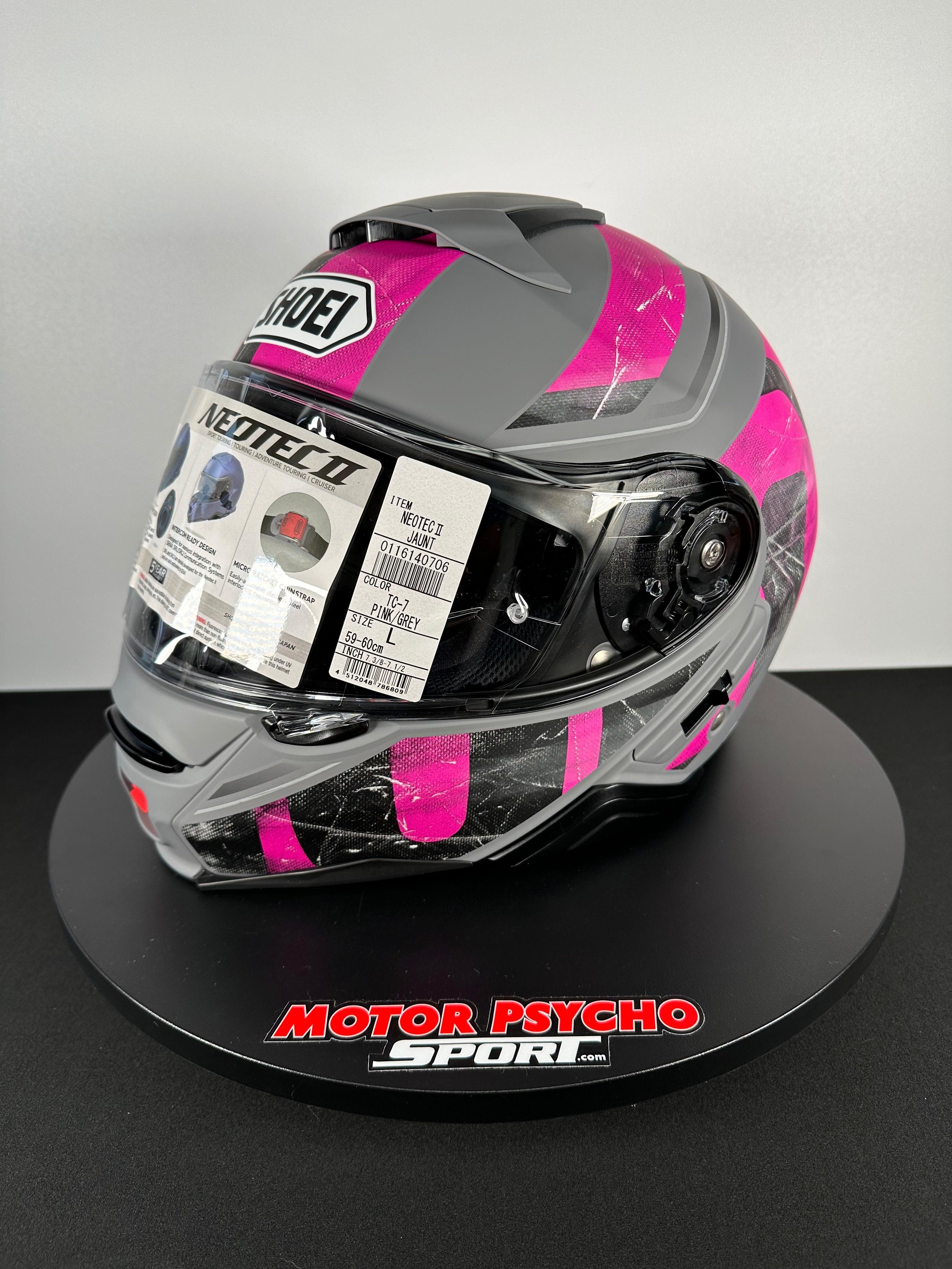 Pink Shoei Ladies Helmets Shoei Neotec II Jaunt Modular Helmet TC