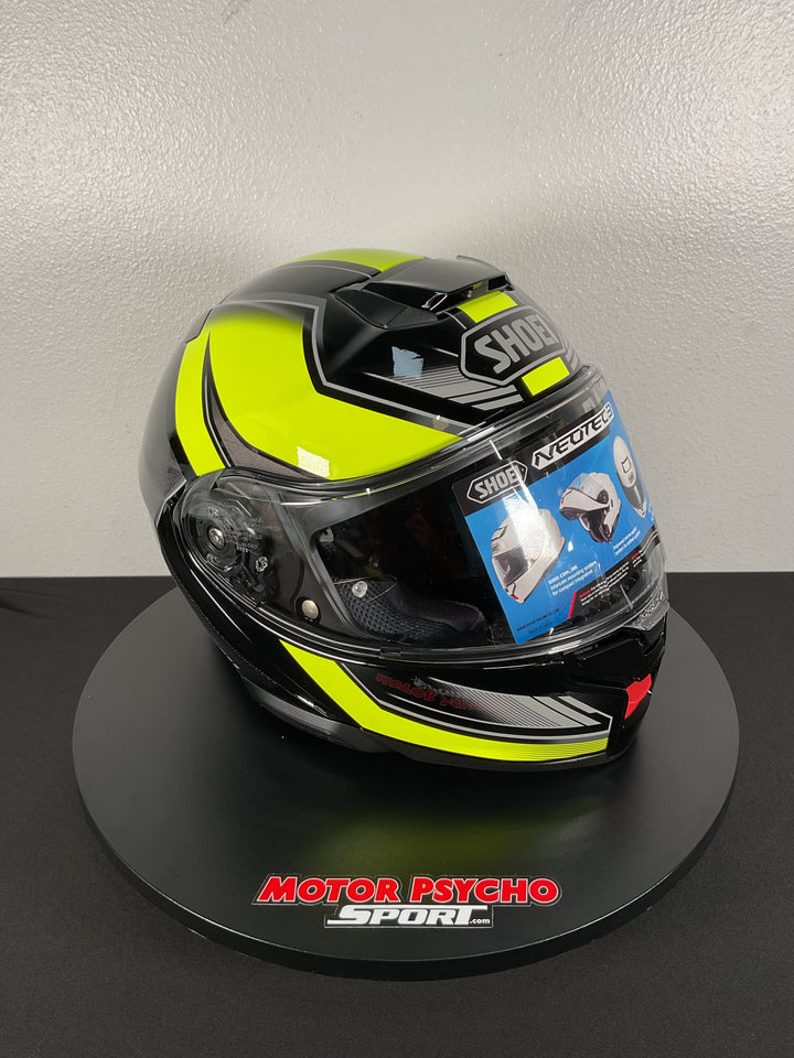 Shoei Neotec 3 Grasp Modular Helmet - TC-3 Black/Hi-Viz - Size Medium - USED / OPEN BOX