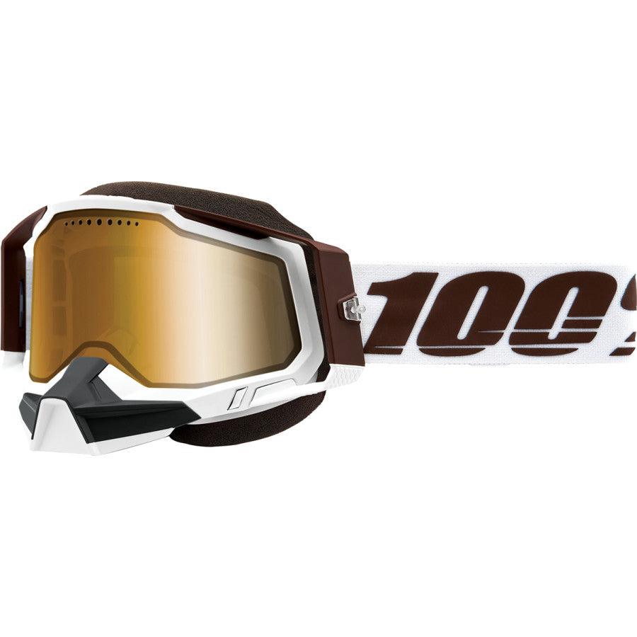 100% Racecraft 2 Snow Goggles - Snowbird - Flash Silver