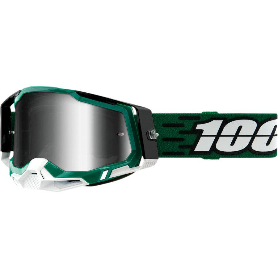 100% Racecraft 2 Goggles - Milori - Silver Mirror