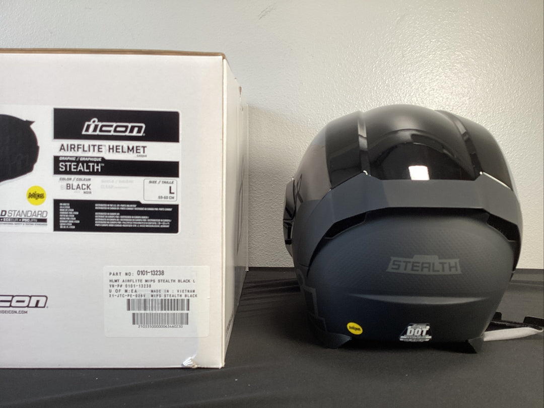 Icon Airflite Stealth MIPS Helmet - Size Large -  CLOSEOUT