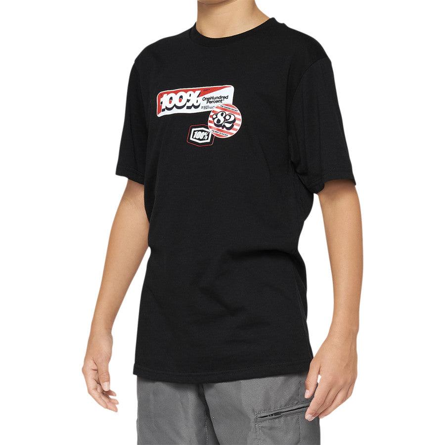 100% Youth Stamps T-Shirt - Black