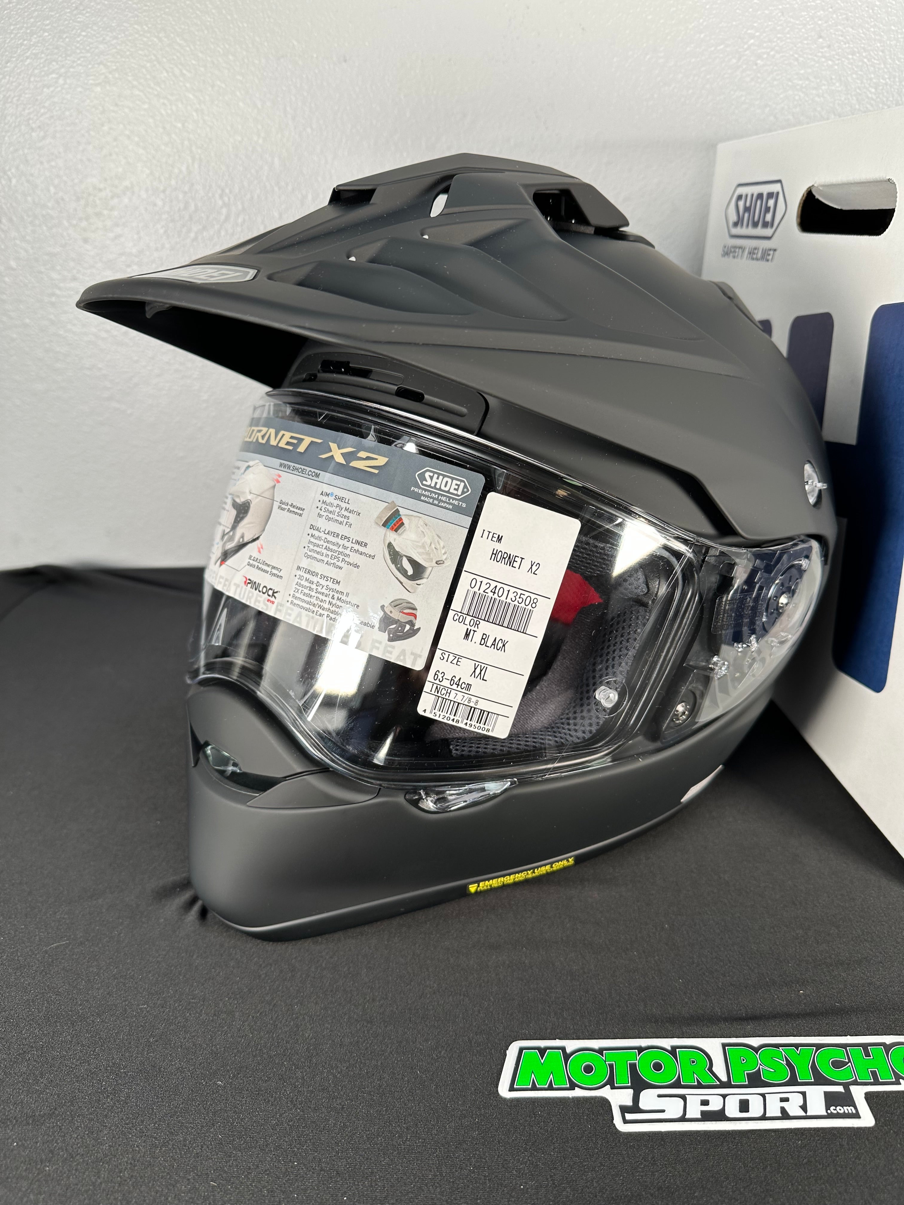 buy shoei helmet quick release Shoei Hornet X2 Adventure Helmet - Matte Black - Size 2XL